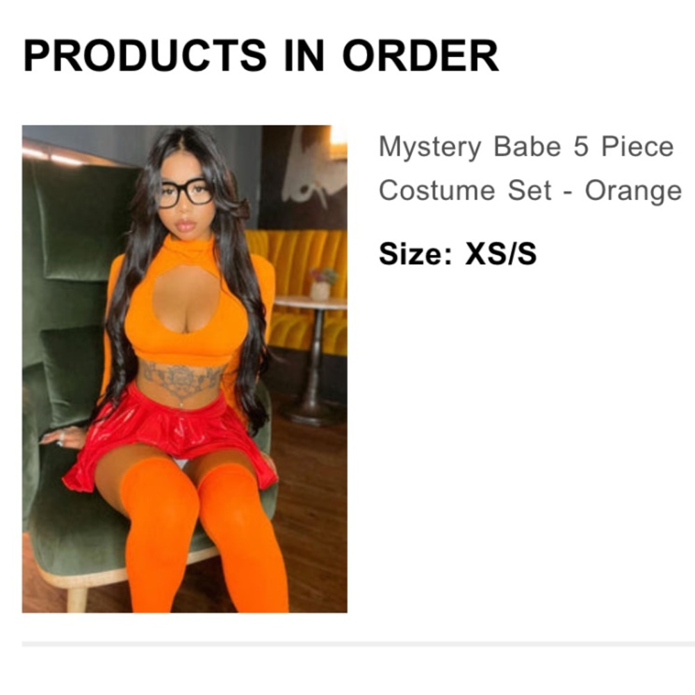 “Velma” Scooby Doo Costume NWT